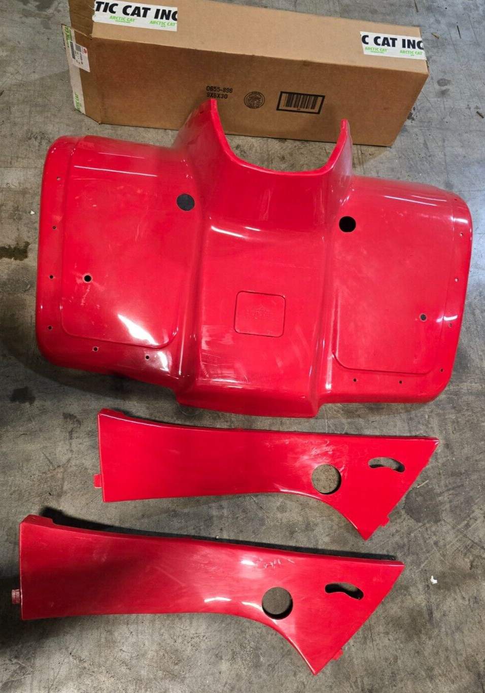 Artic Cat New OEM Front Fender and Side Panels Routed Body for 300 4×4