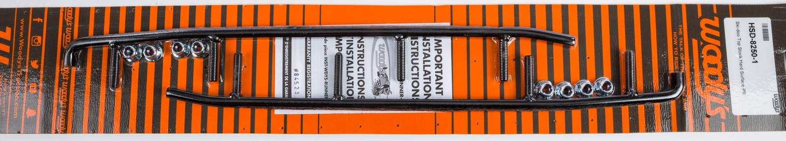 Woodys HSD-8250 Hard Weld Runners fits Ski-Doo