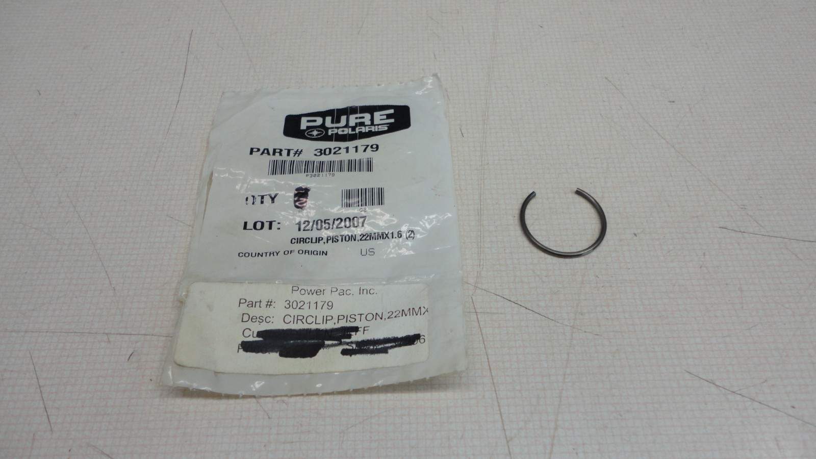 SELECT 2000-2006 POLARIS SNOWMOBILE MODELS PISTON PIN CIRCLIP PART# 3021179 EACH