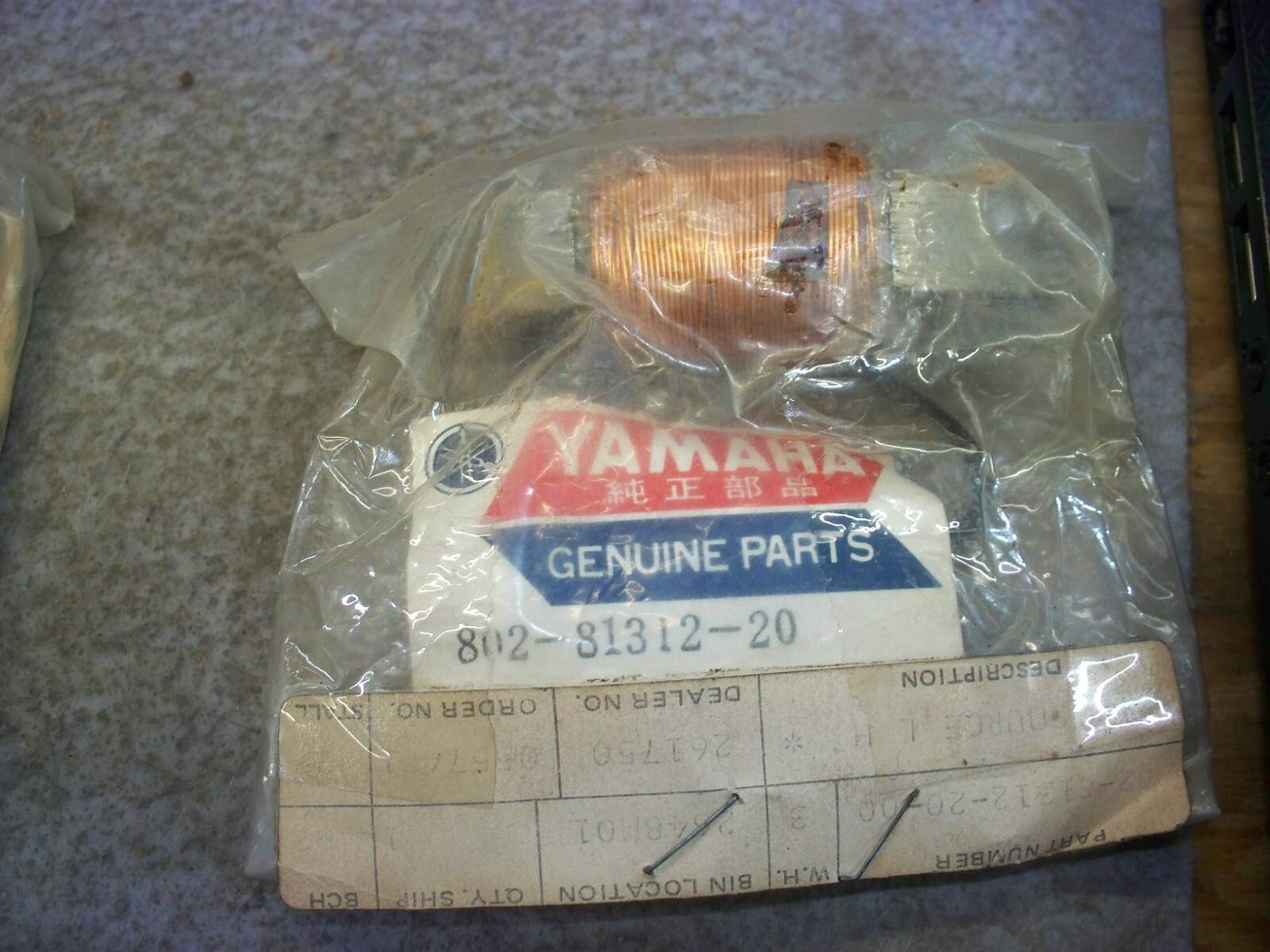 Vintage Snowmobile Yamaha 1968 SL351 Ignition Source Coil NEW OEM 802-81312-20