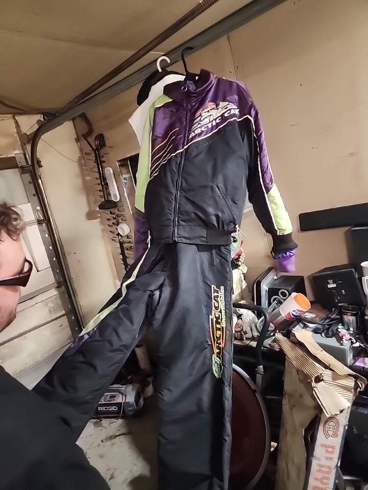 *****Artic Cat Snowsuit  windbreaker  vintage/xl/lt Bibs*****