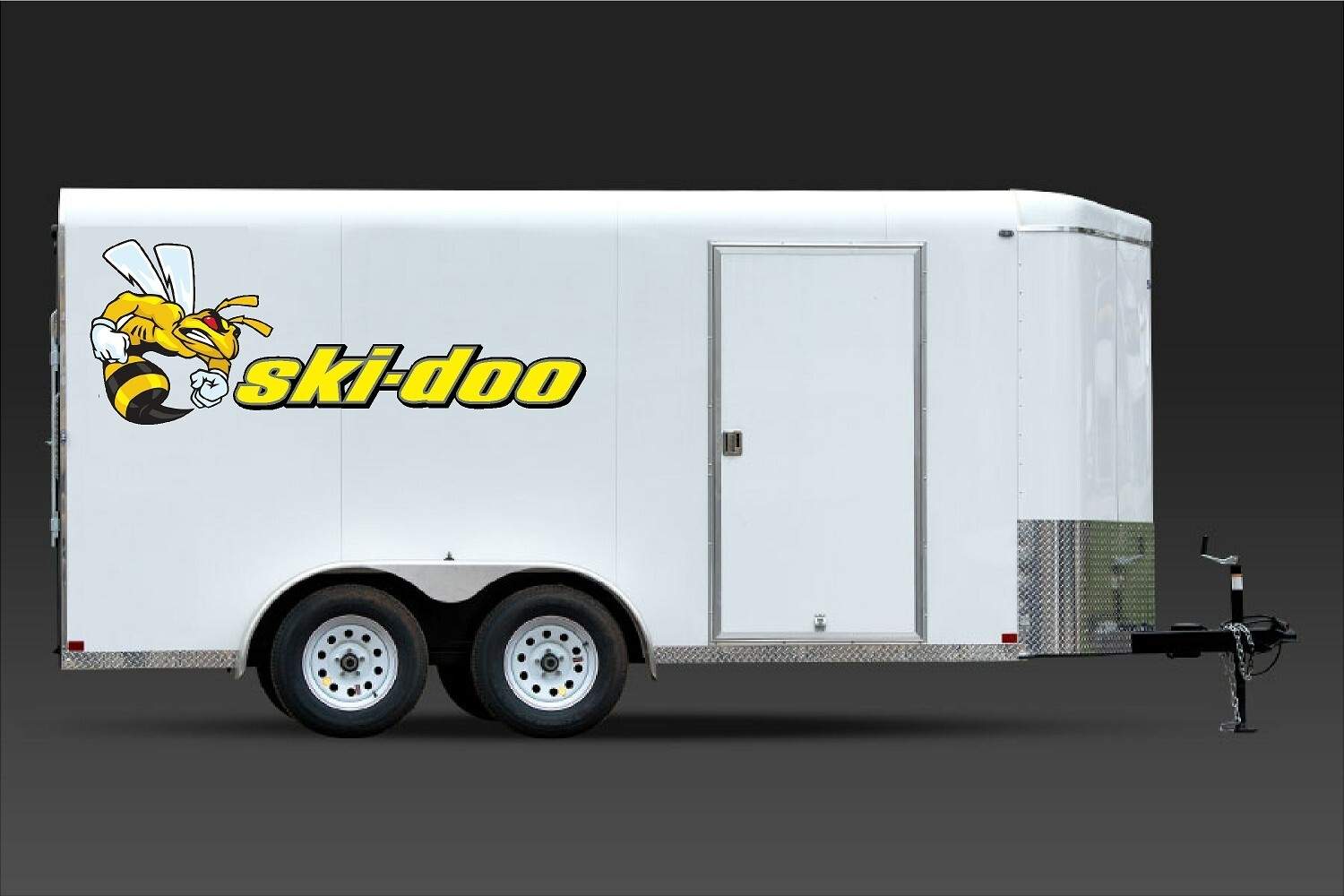 SKI-DOO Angry BEE Line 48″ / PAIR / Vinyl Snowmobile TRAILER Decal Sticker