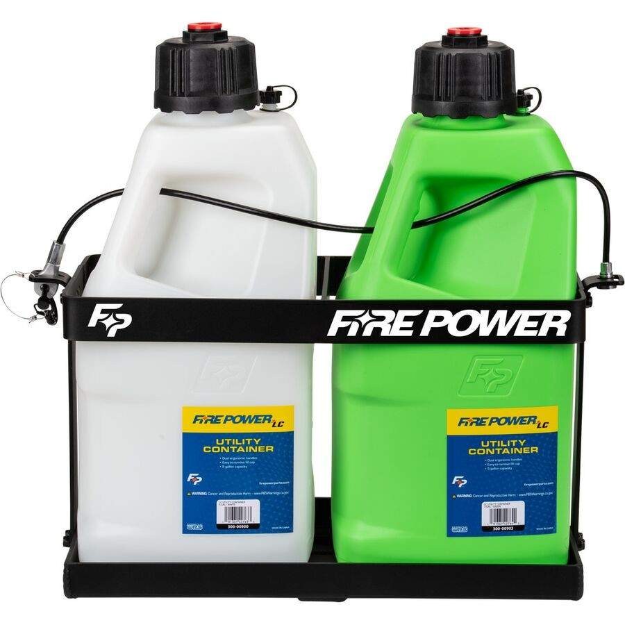 Fire Power LC2 Jug Rack – Black, 2 Jug / 10.5in x 21in 300-10292