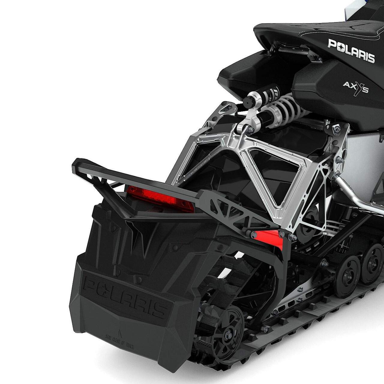 Polaris Snowmobile Axys Rush Switchback Elite Pro Black Rear Bumper 2882926-458