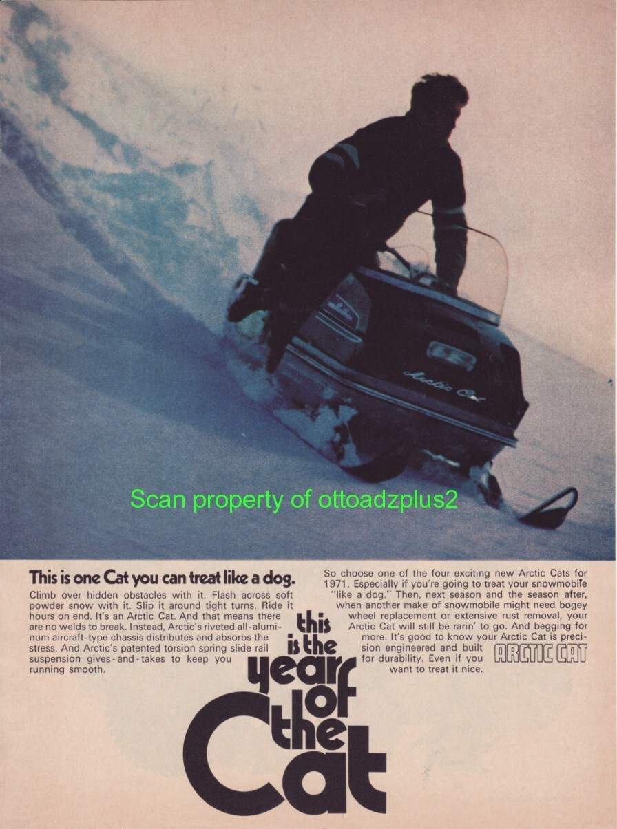 1971 ARTIC CAT Snowmobile – This is one Cat you can treat like a dog – At Speed