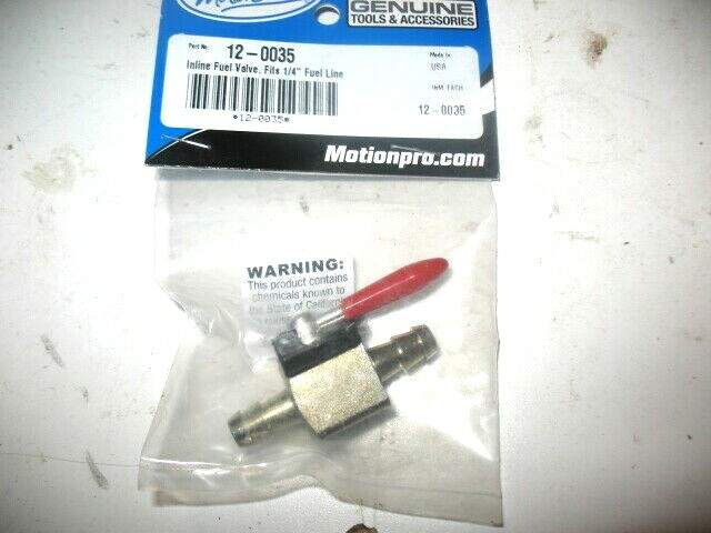 1/4″ In Line Fuel Valve Shut Off Petcock Motorcycle Snowmobile Polaris Skidoo