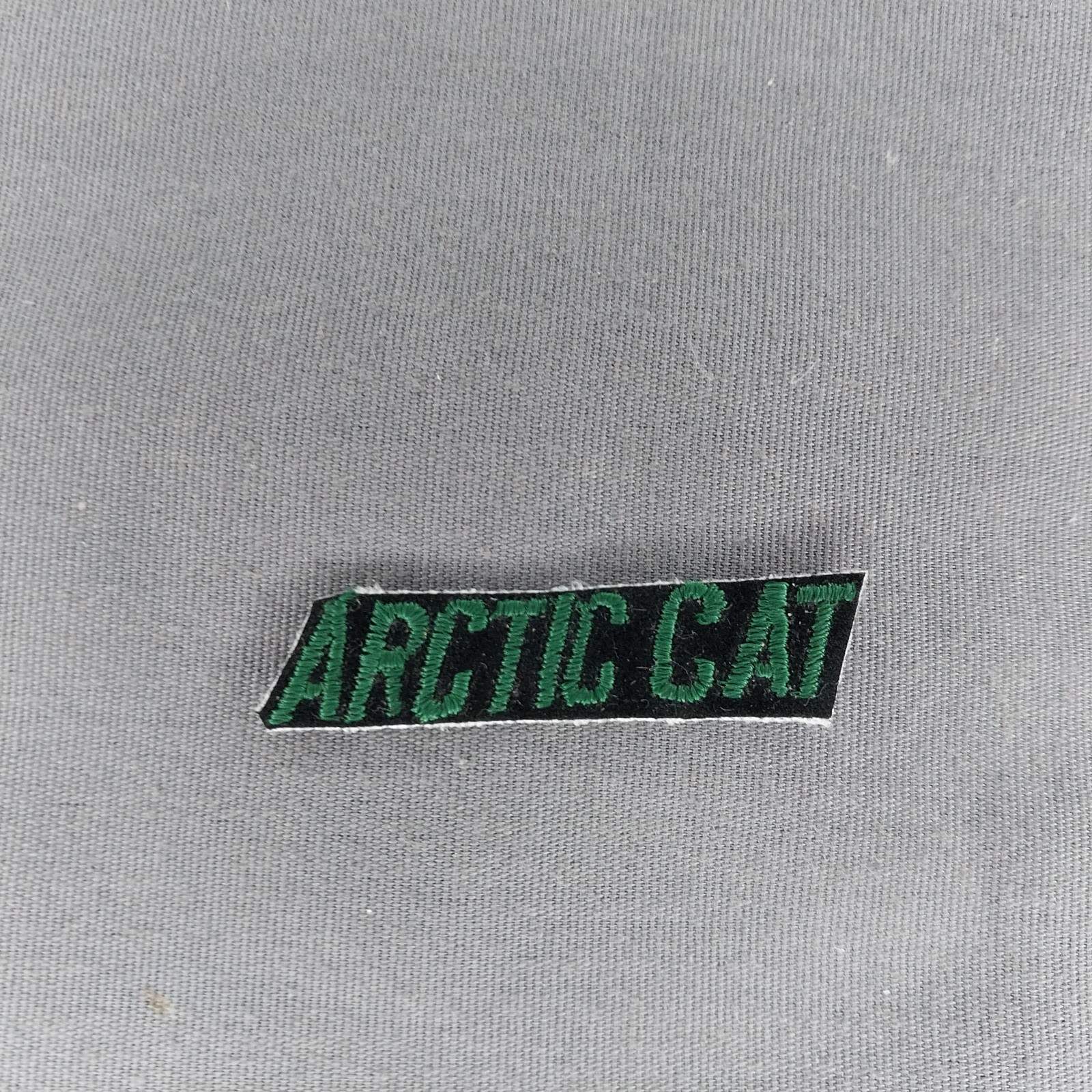Arctic Cat Snowmobiles 1 3/4″ x 1/2″ Green Black Velour Patch