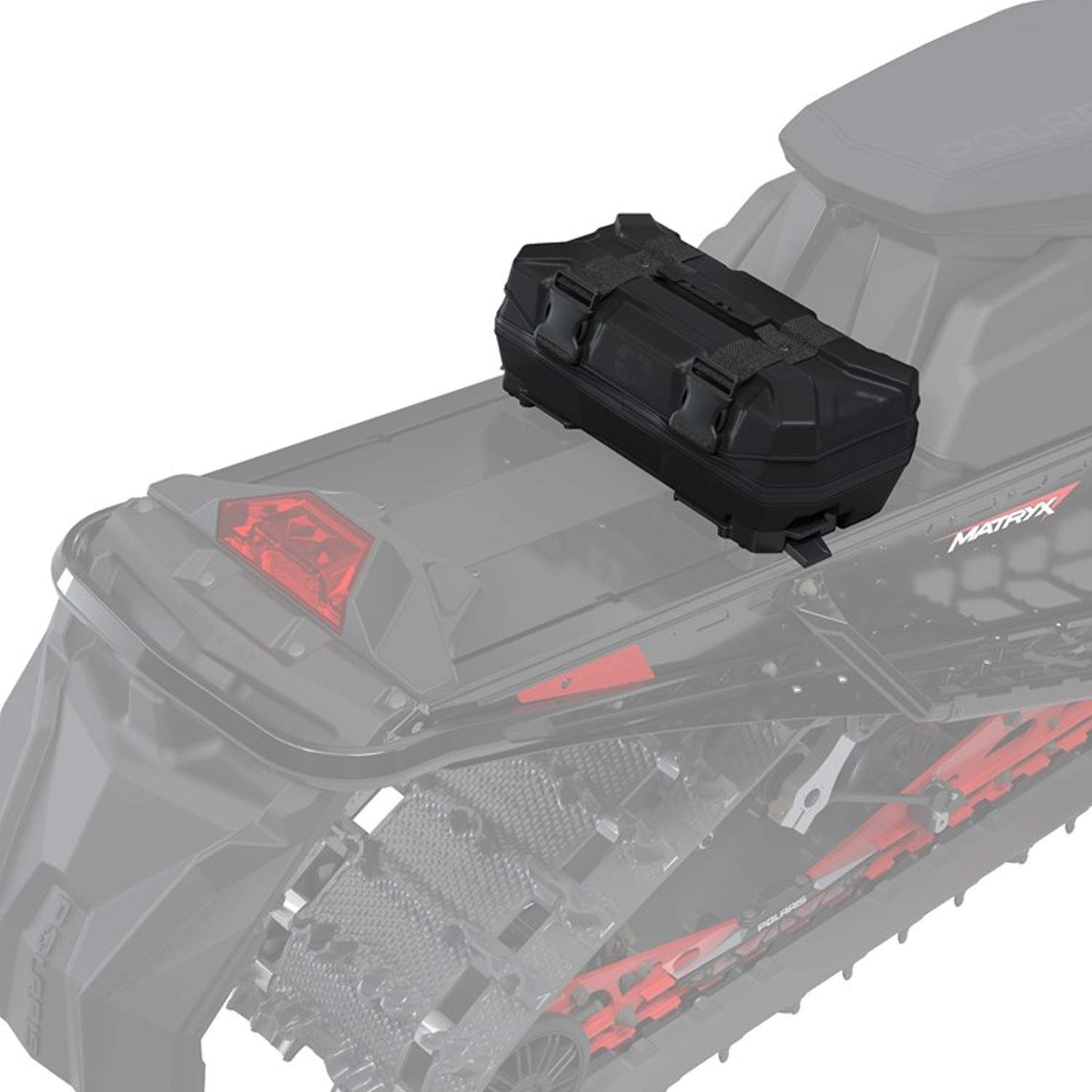 Polaris Snowmobile OEM 10L Lock & Ride Sport Tunnel Storage, Low, 2884453