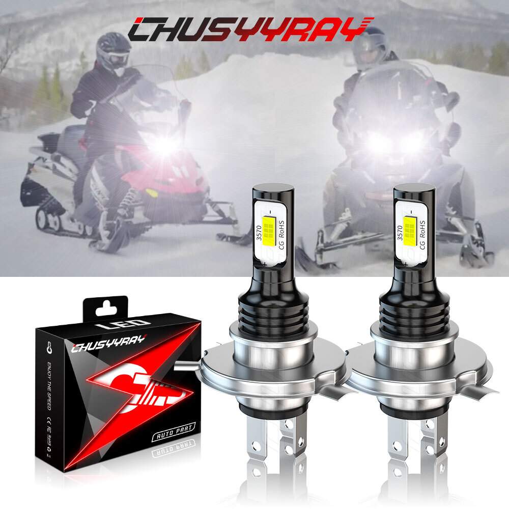 For Ski Doo REV XP XS XR by SNOWMOBILER 3570 LED Headlight Kit 2003-2018 Bulb
