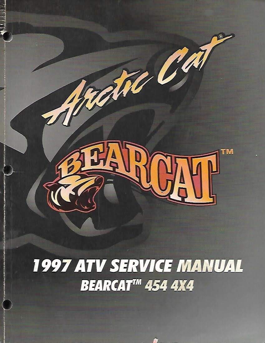 ARTIC CAT 1997 ATV SERVICE MANUAL BEARCAT 454 4X4