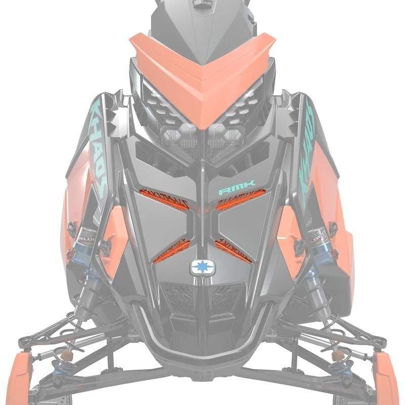 Polaris Snowmobile 2021-2024 Matryx Orange Burst Grill Inserts – 2884979-647