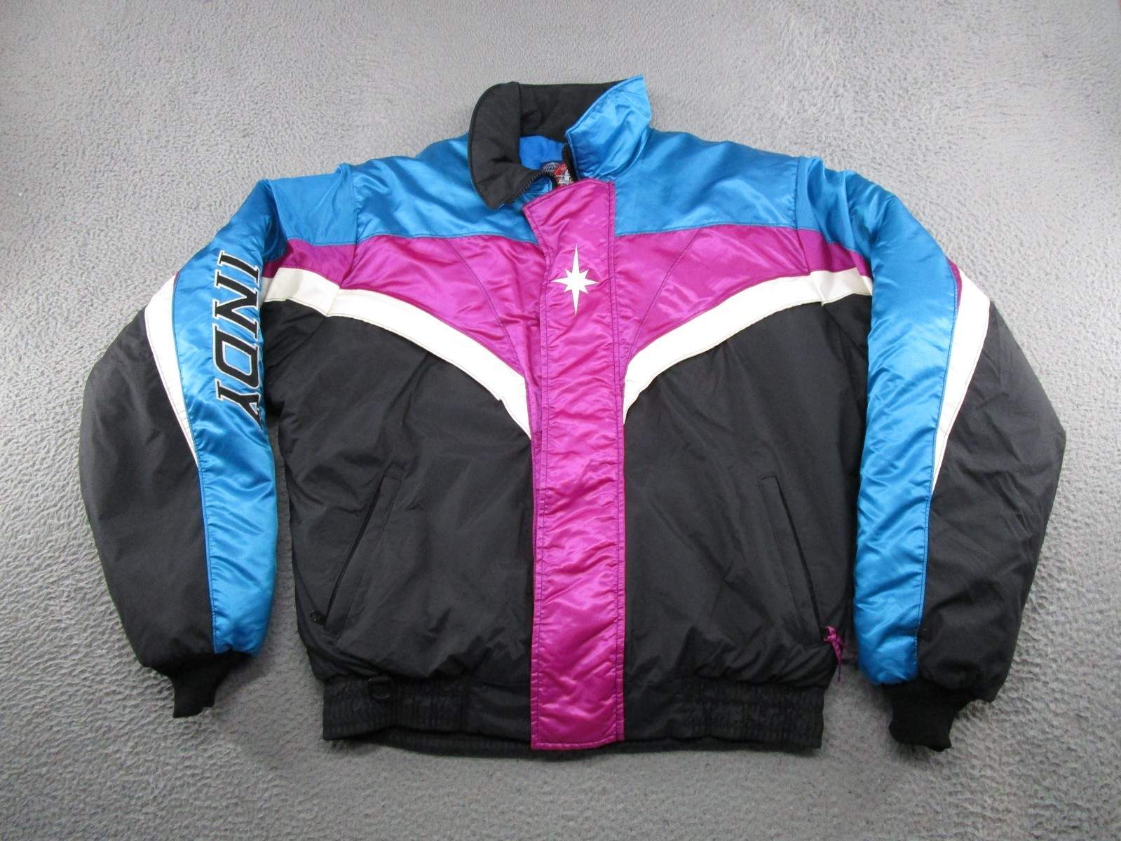 Vintage 90s Polaris Snowmobile Indy Racing Thermoloft Jacket Mens Size XLT