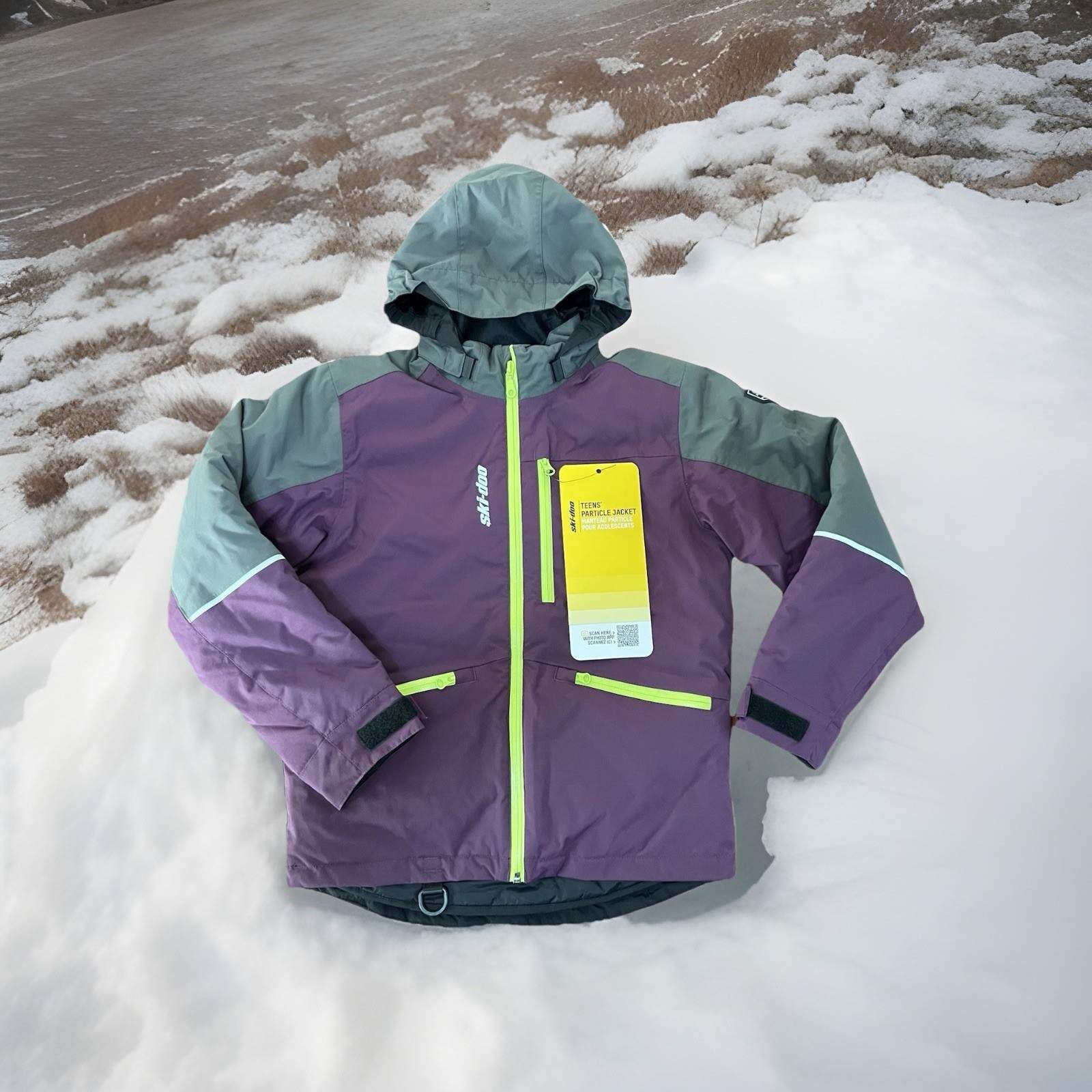 Ski-doo Teen’s Particle Jacket Size 12 Deep Purple