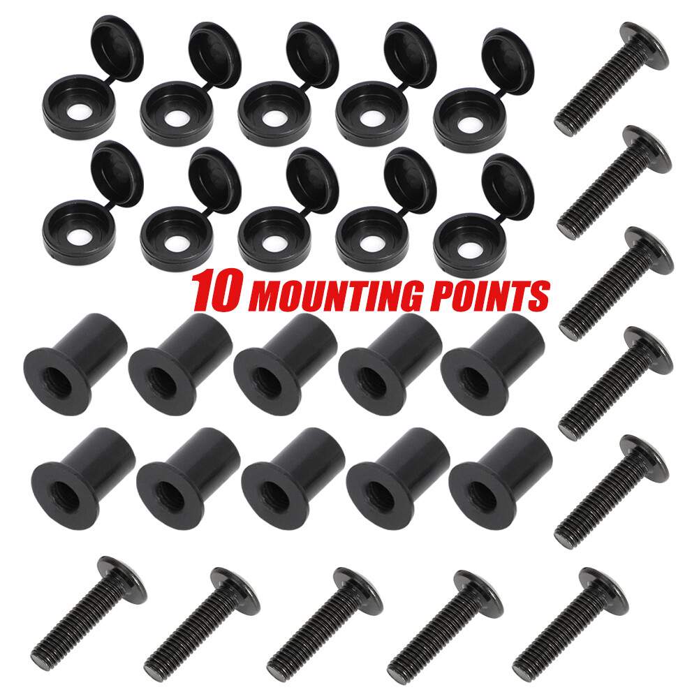 For Arctic Cat Snowmobile Windshield Hardware Screws Expansion Nuts Mounting Kit
