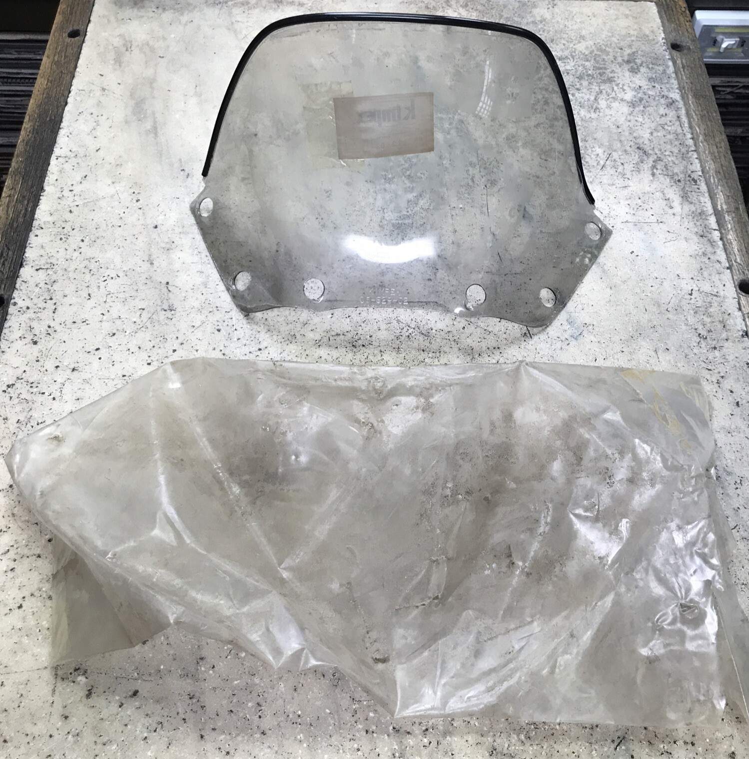 Vintage NOS Kimpex Clear Standard 9 1/2″ Windshield 06-629-02 Yamaha Snowmobile