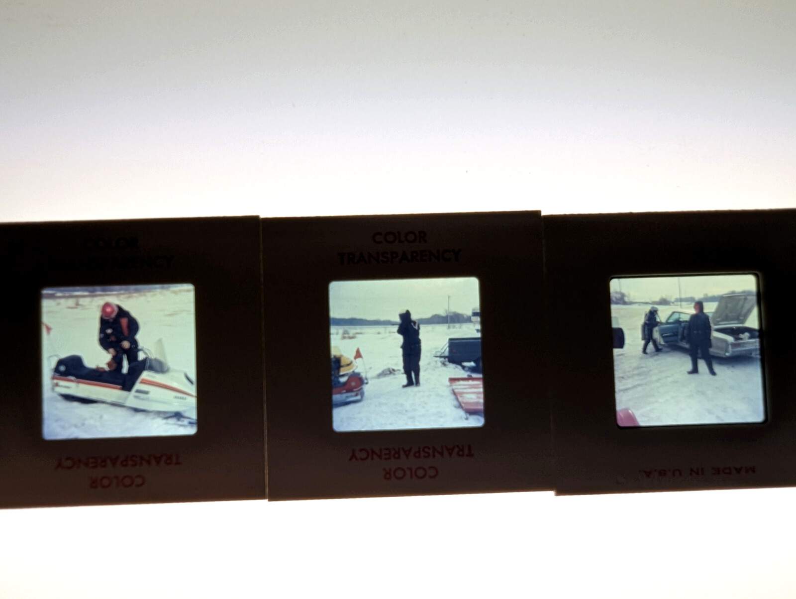 Vintage Yamaha  Snowmobile  35 MM  Slide Lot of Three