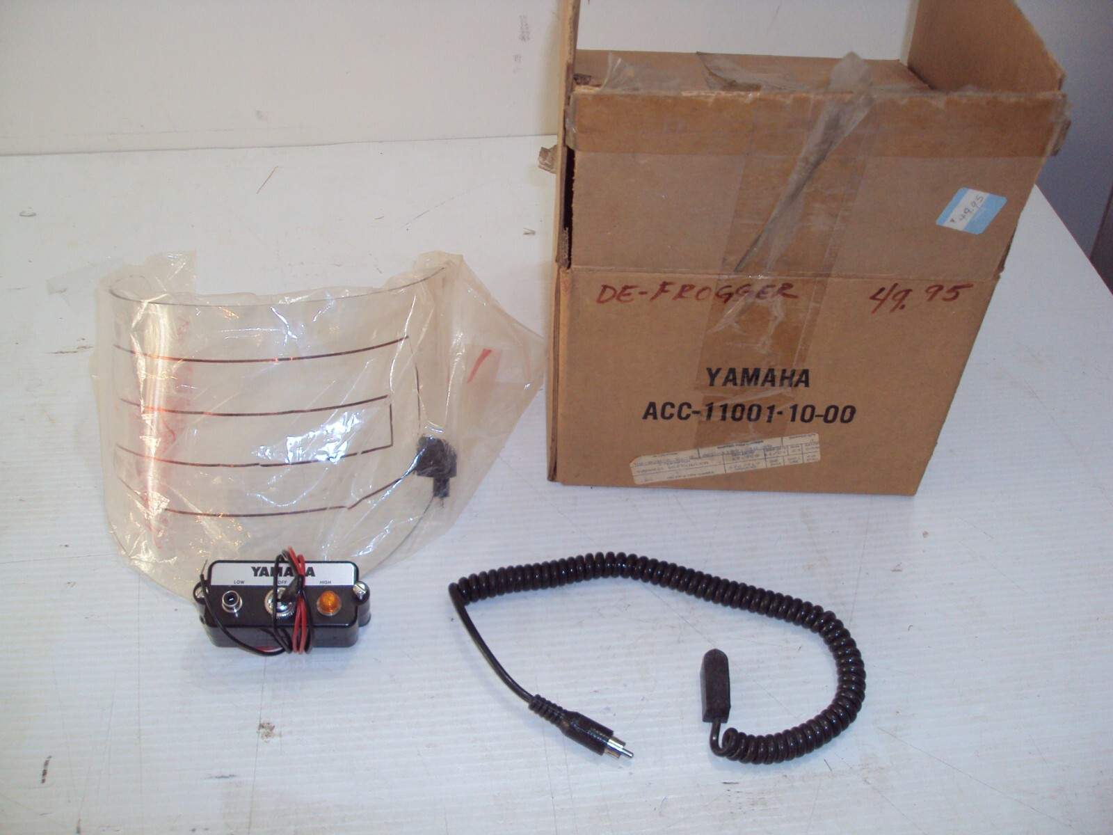 Vintage NOS, OEM Yamaha snowmobile helmet heated shield, SRX, GPX, ACC-11001-10