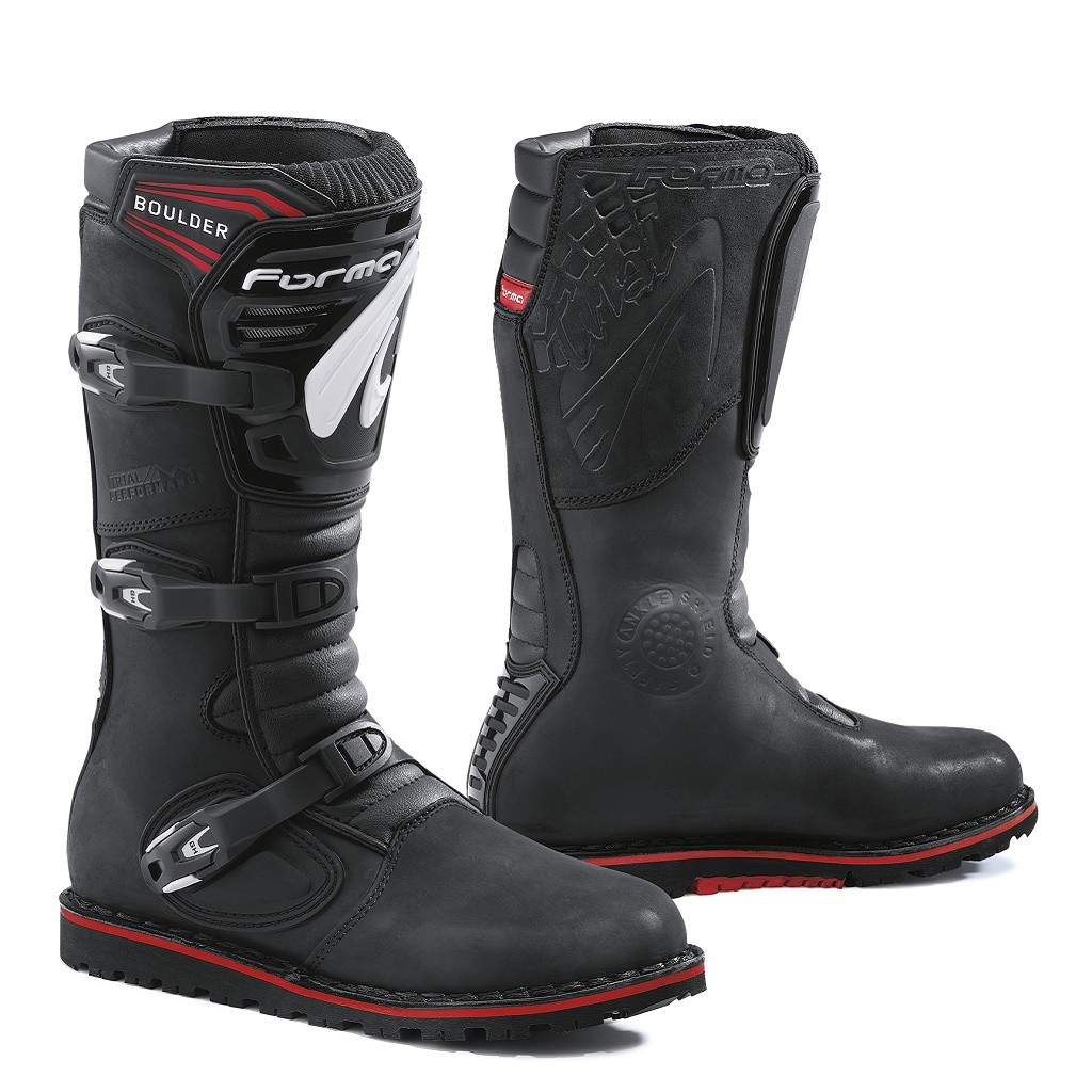 motorcycle boots | Forma BOULDER (UNBOXED) black trials dual sport adv