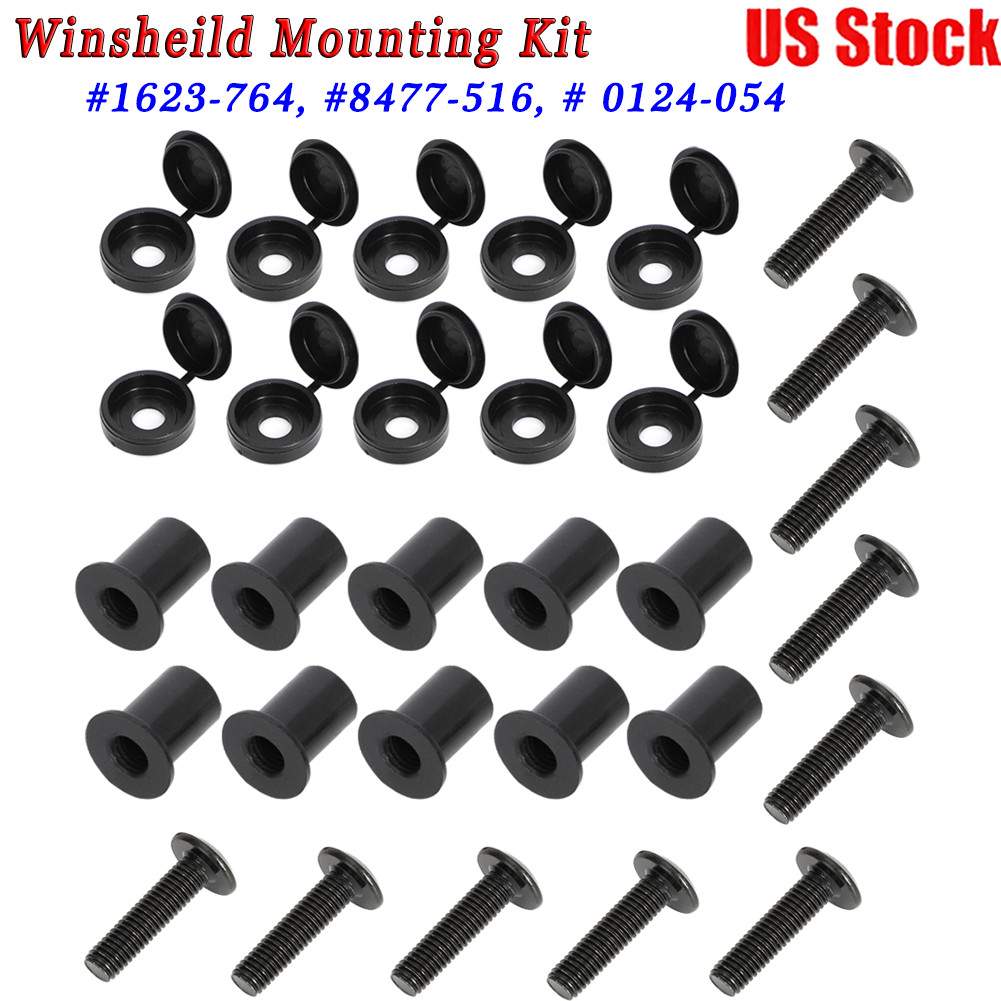 For Arctic Cat Snowmobile Windshield Mounting Kit, Screw, Expansion Nuts Cap Kit