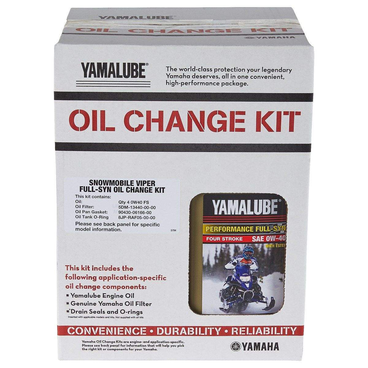 YAMAHA Snowmobile SR Viper LTX RTX XTX Full-Syn Oil Change Kit LUB-SMBCG-KT-25