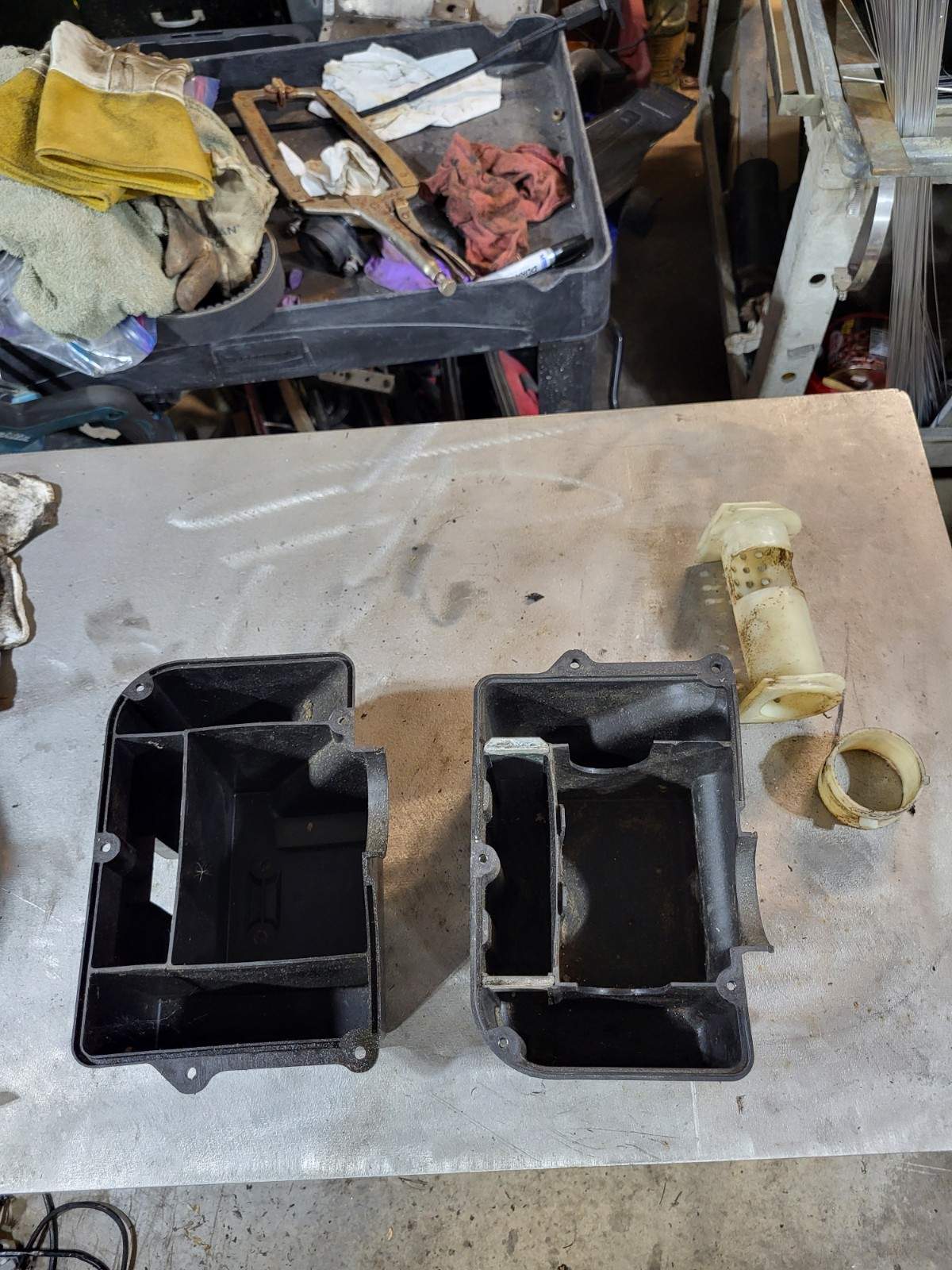 Vintage Yamaha Snowmobile SS440 Airbox Assembly