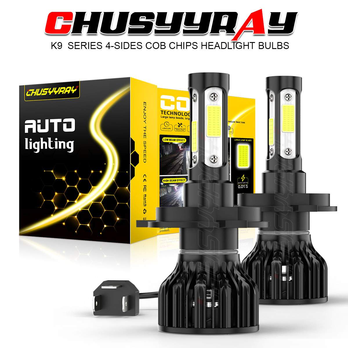 2 H4 SUPER LED Bulbs For Polaris Xpress 300 400L 1996-1997 Snowmobile Headlight