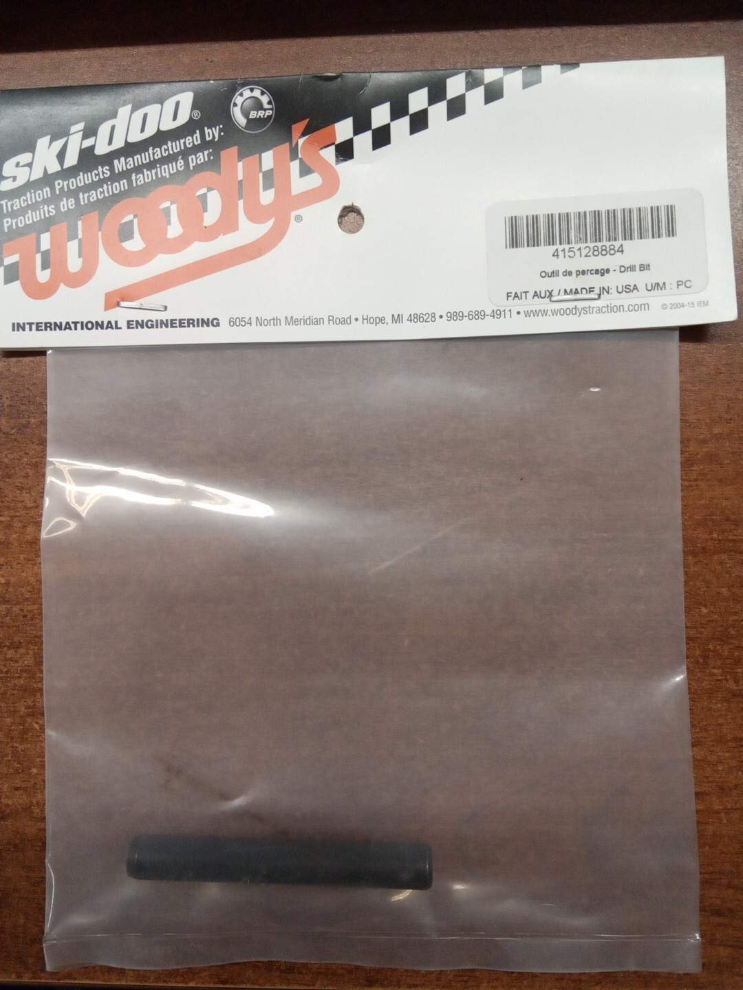 Ski-Doo New OEM Snowmobile Track Drill Bit REV-SX REV-XP REV-XR, 415128884