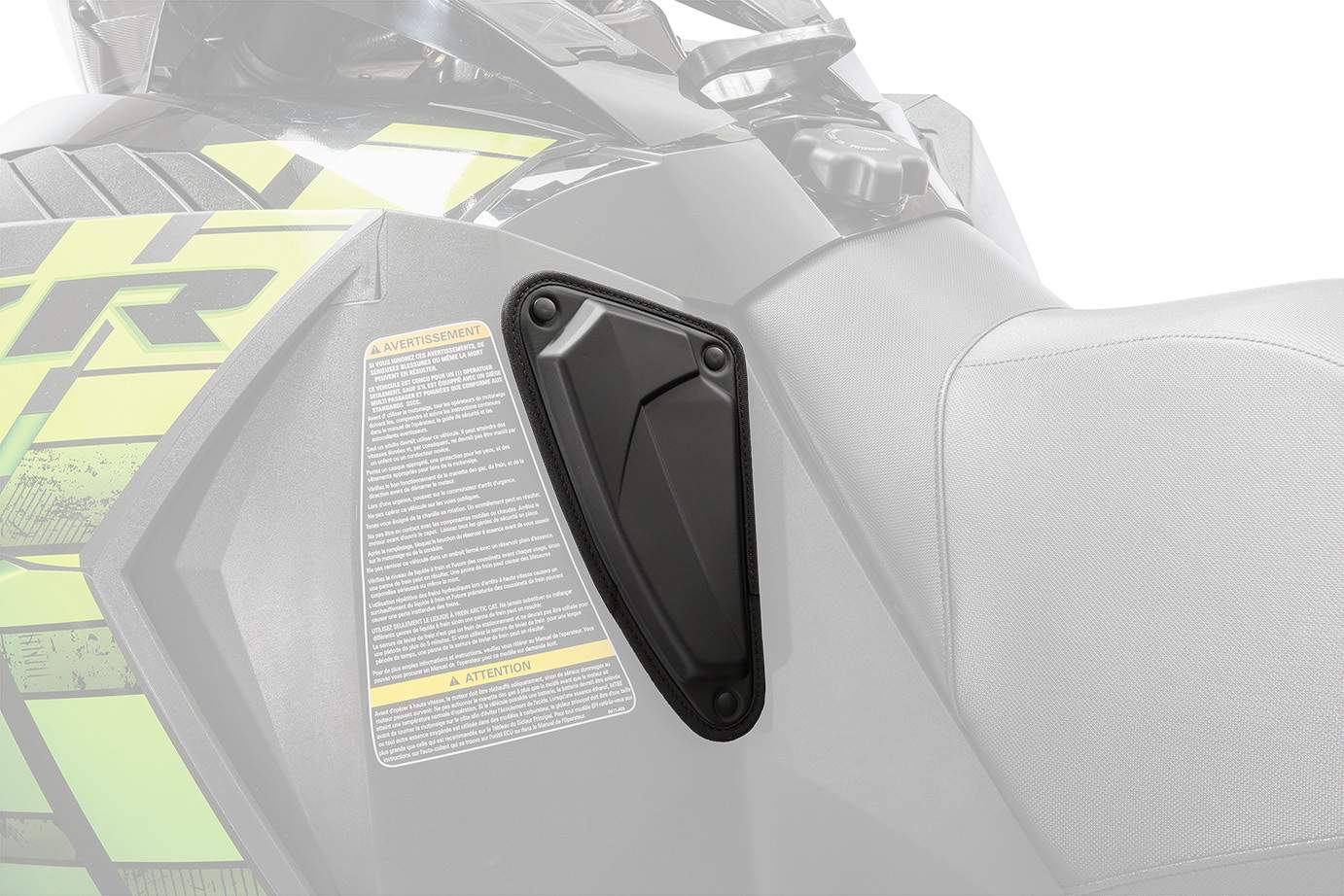 OEM Arctic Cat Snowmobile Black Tank Pads Knee Pads 7639-413 READ LISTING