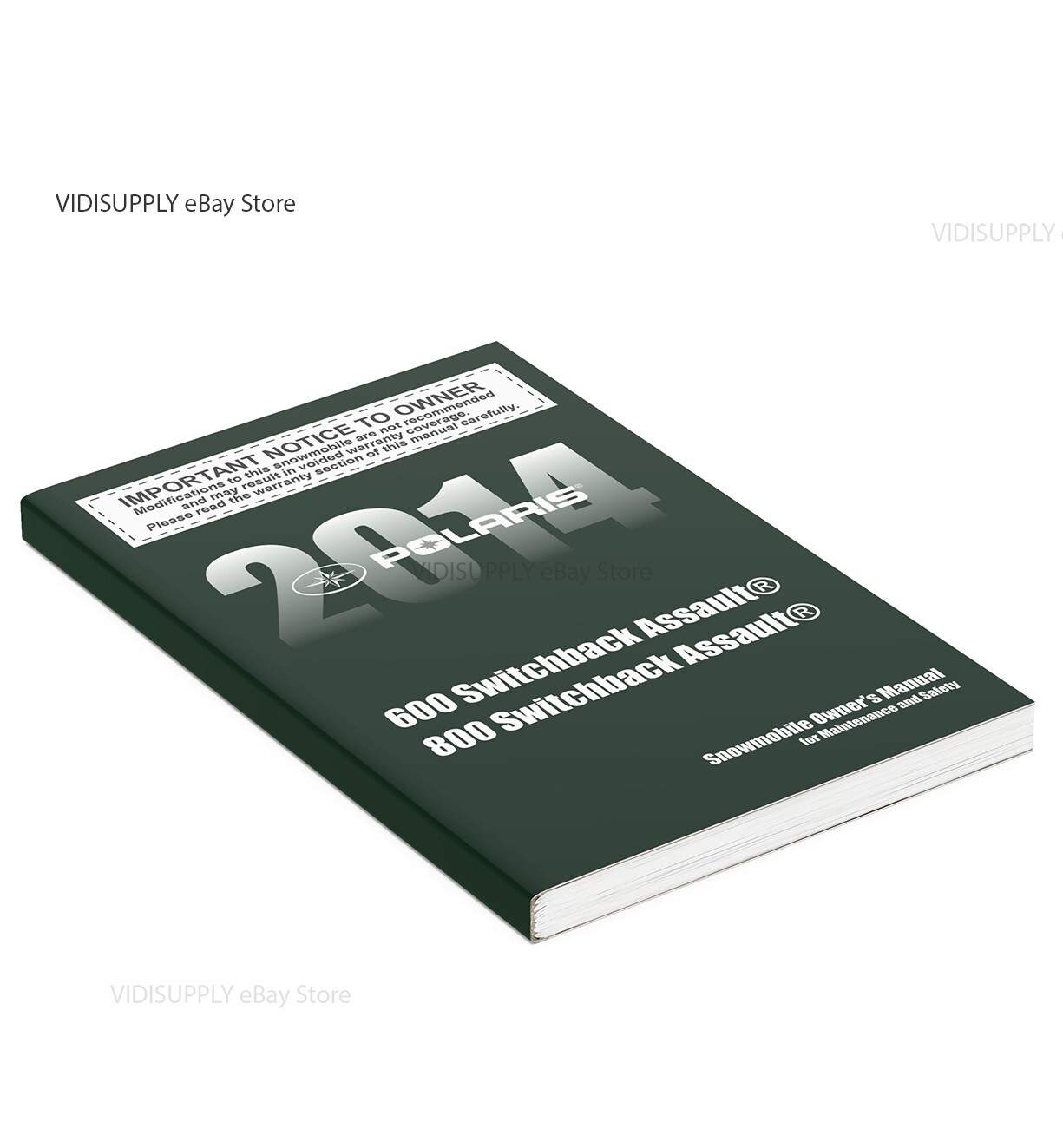 Polaris Snowmobile 2014 Switchback Assault 600 & 800 NEW PAPERBACK