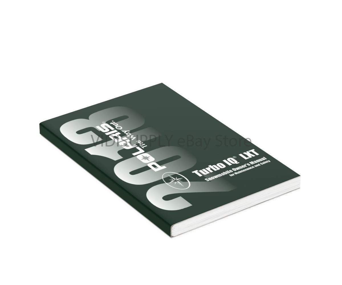 Polaris Snowmobile 2013 IQ TURBO LXT Owners Manual NEW PAPERBACK