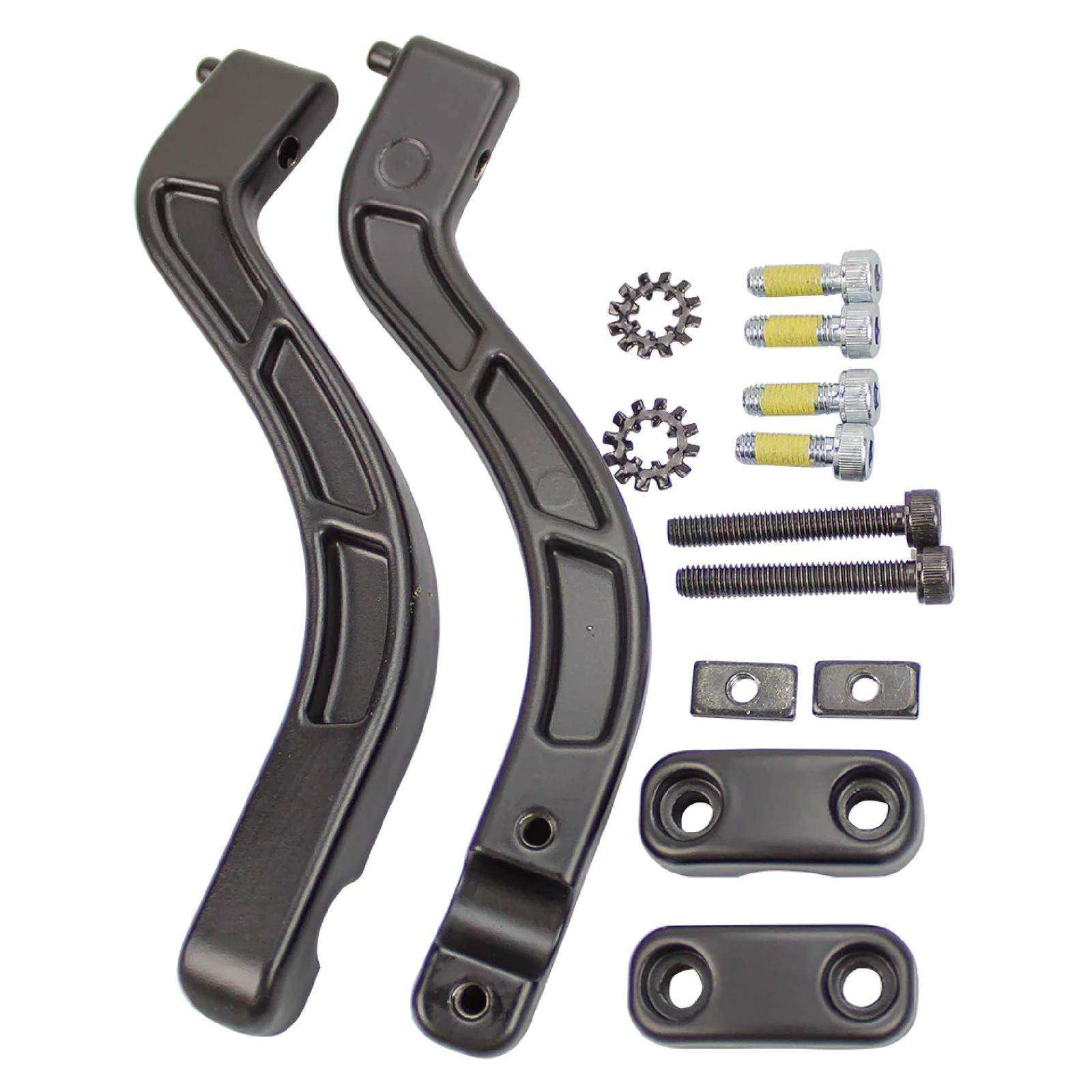 Polaris Snowmobile OEM Matte Black Hand Guard Mount Kit, 2881241-458