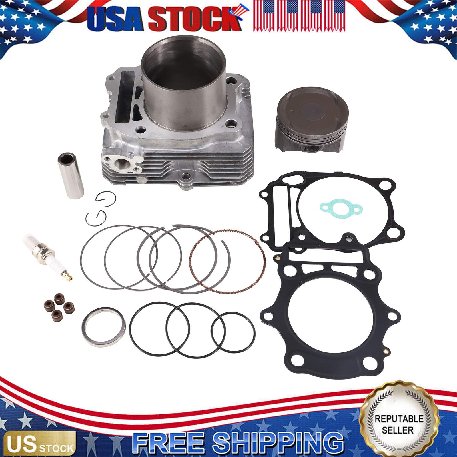 Cylinder Piston Top End Rebuild Kit For Artic Cat 400 Manual Automatic 2004-2008