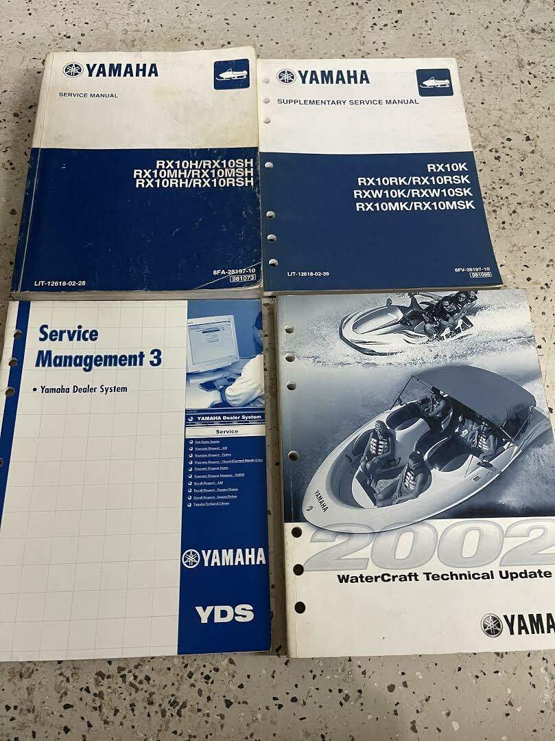 2002 2003 2004 Yamaha Snowmobile Models RX Models Service Shop Manual Set W LOTS