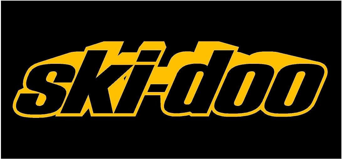 SKI DOO 9″ DECAL Yellow Sticker Snowmobile Renegade MXZ Summit Truck Shadow Out