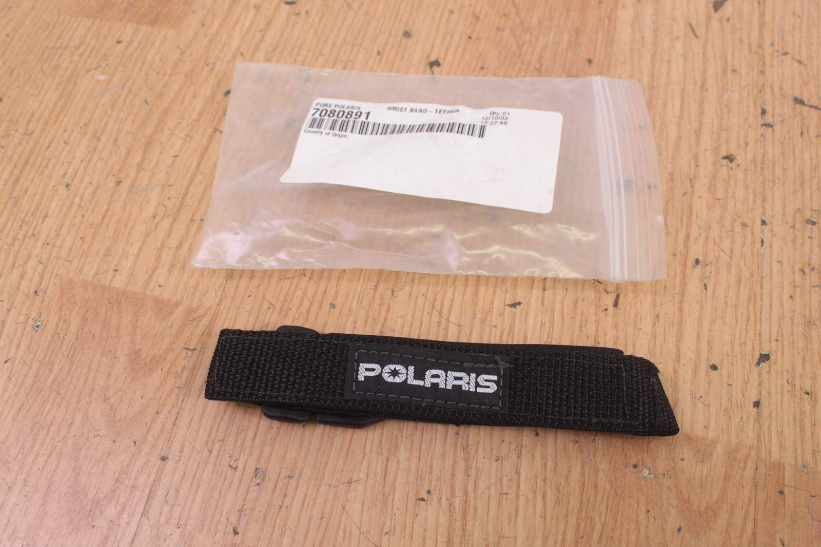 Polaris Snowmobile Wrist Band Tether, Genuine OEM Part PT# 7080891  NOS