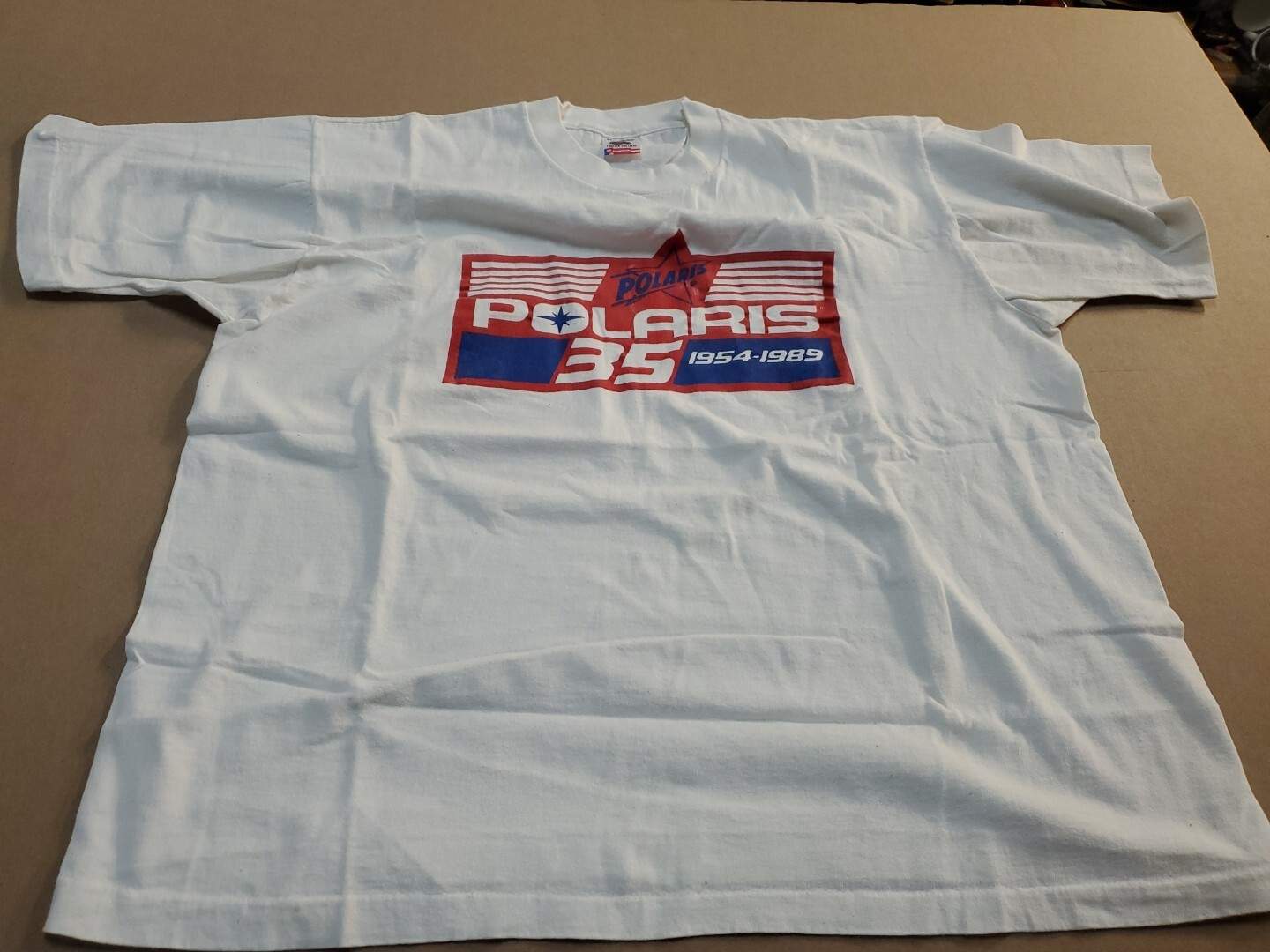 Vintage 1954-1989 Polaris Snowmobile 35th Anniversary T-shirt Hanes Made In USA