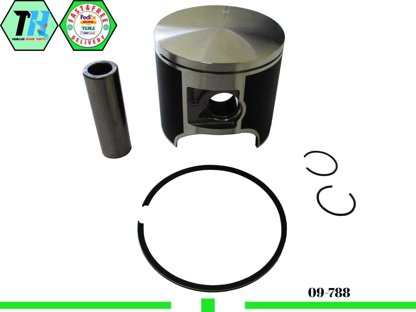 For Polaris Dragon RMK 09-788 Piston Kit STD Size with Ring Snowmobile 2203606
