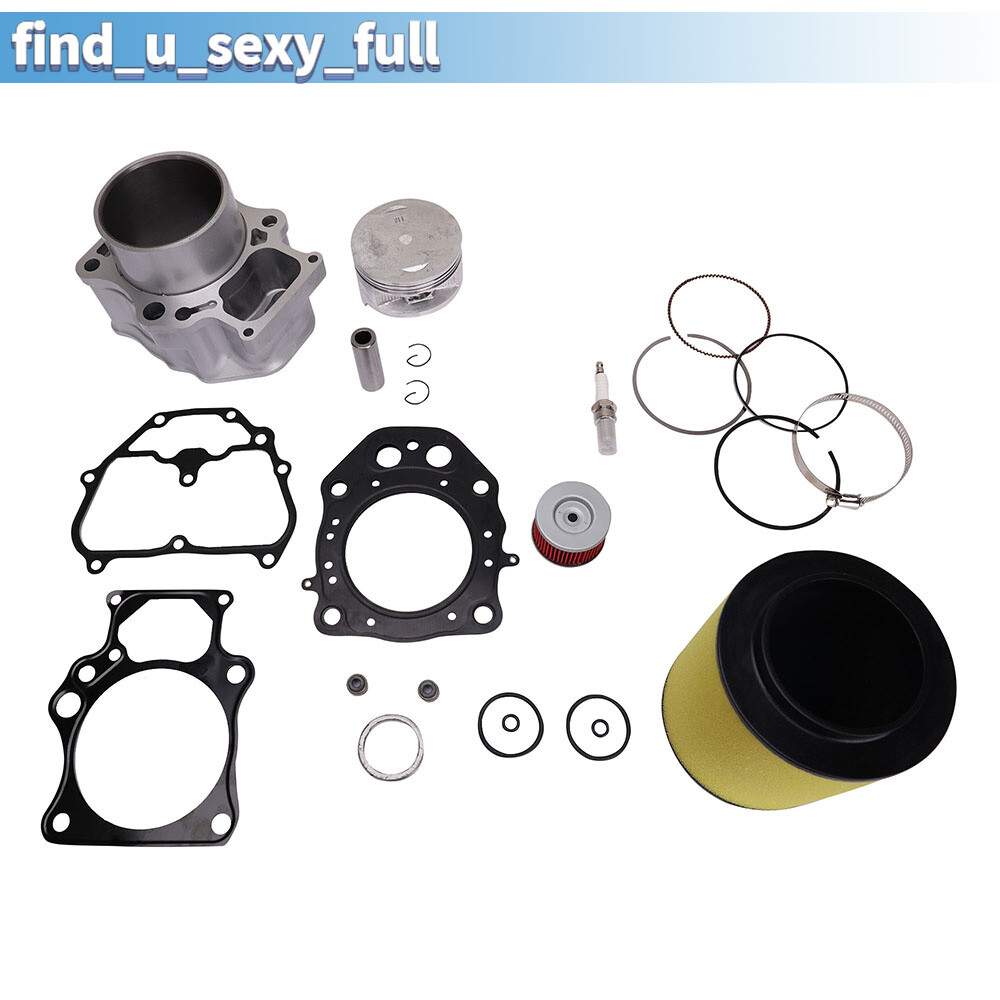Fit 04-08 Artic cat 400 Manual Automatic Cylinder Jug Piston Top End Rebuild kit