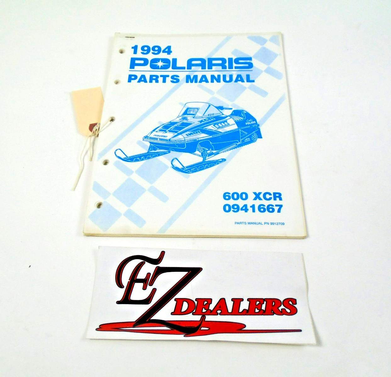 1994 Polaris Snowmobile Parts Manual 600 XCR