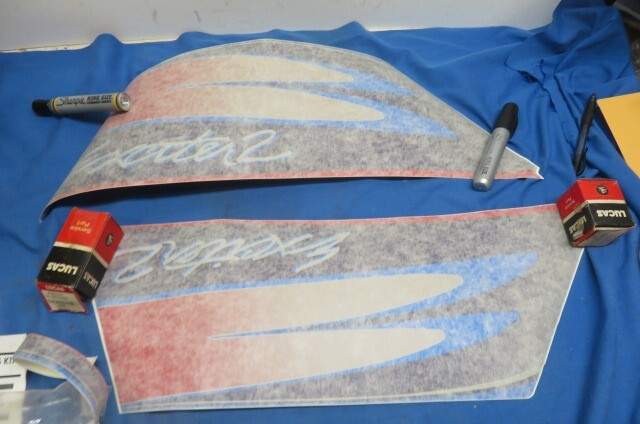 NOS Yamaha Snowmobile Exiter II Decal Set # SDE-E112-SL-ED