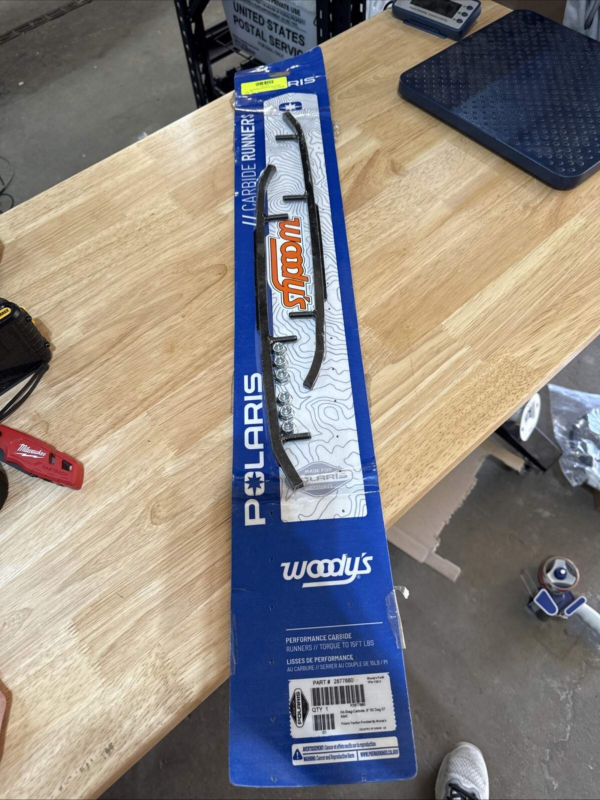 Polaris Snowmobile 60° 6 in. Carbide Runners 2877880