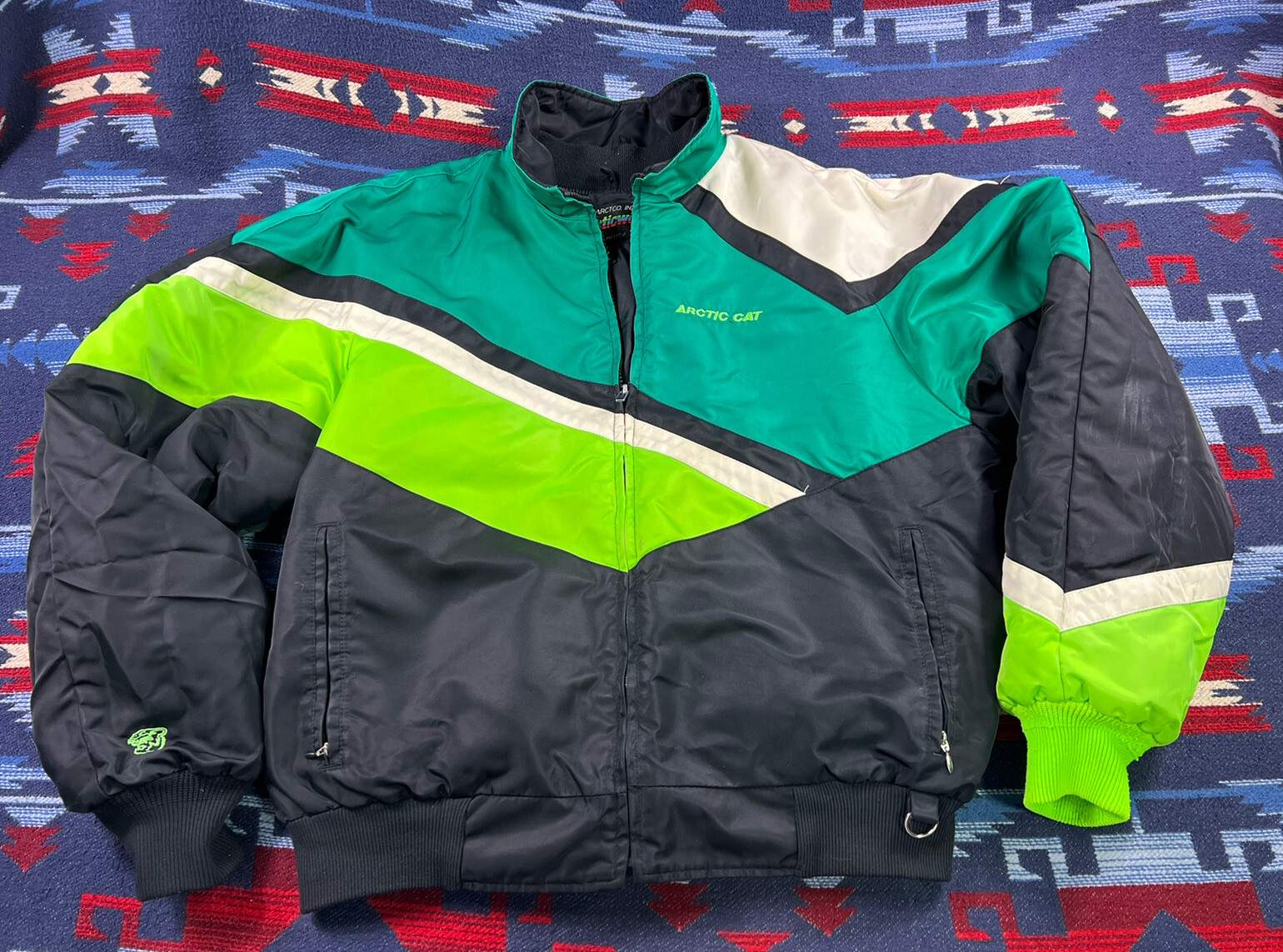 VTG Arcticwear Artic Cat Logo Mens L Legend Nylon Jacket Snowmobile gear 3 In 1