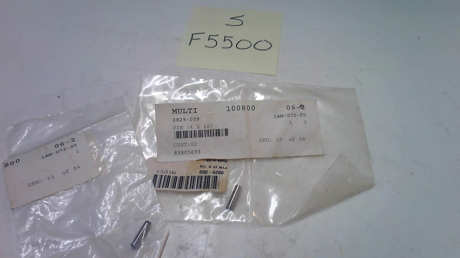 0829-009 4 X 16 PIN ARTIC CAT ( LOT OF 2)