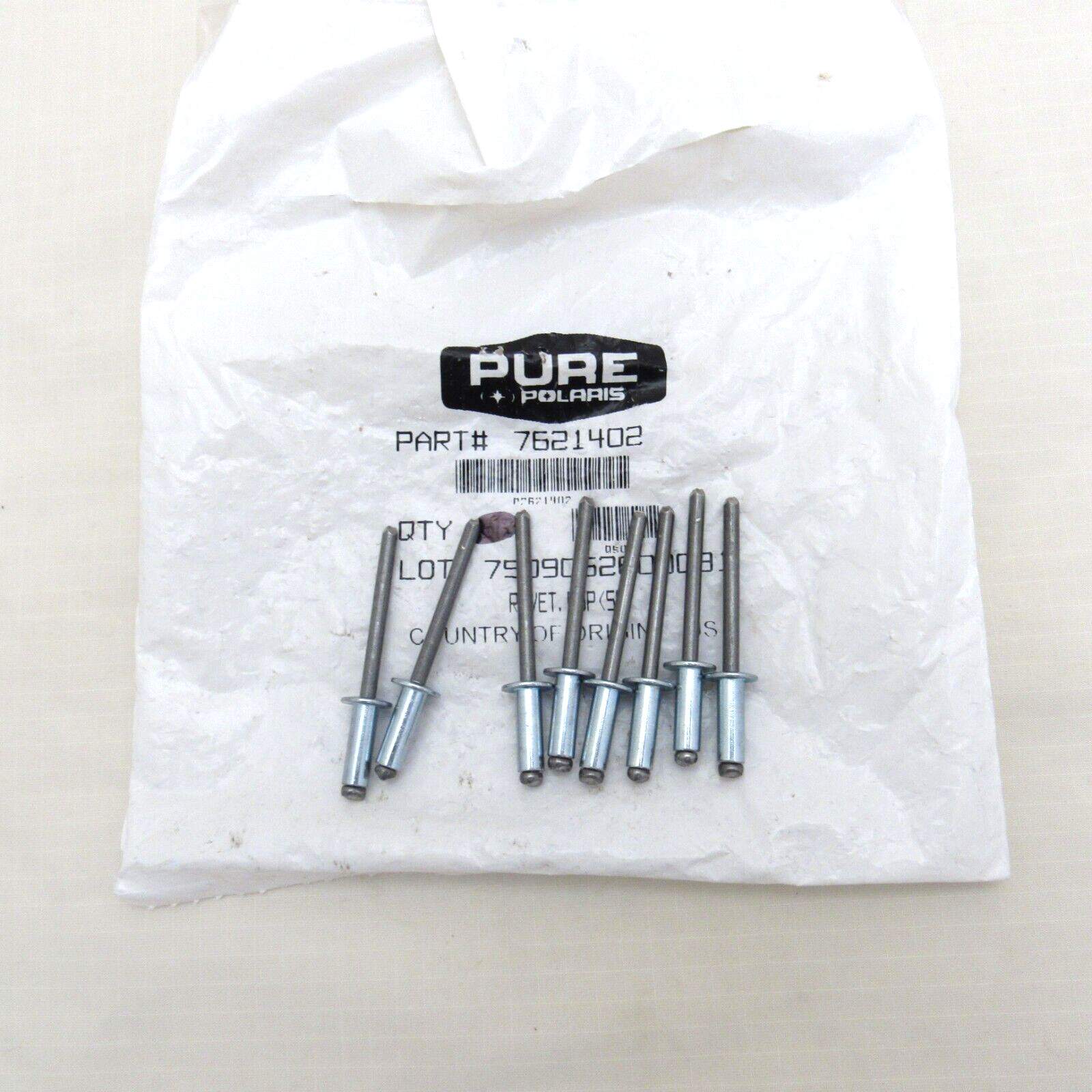 Polaris Snowmobile OEM Pop Rivets 7621402 Set of 8