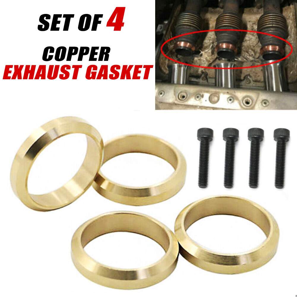 4 Copper Exhaust Gasket For Yamaha Snowmobile FX Nytro APEX RX1 MTX Attak Vector