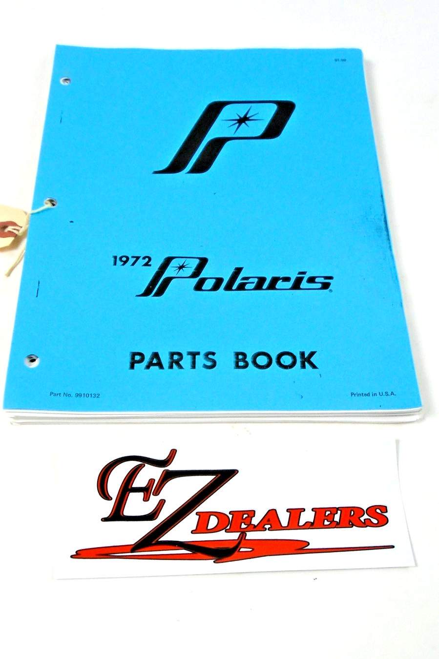 Polaris Snowmobile Parts Manual with Fifty-Two Pages! OEM 9910132