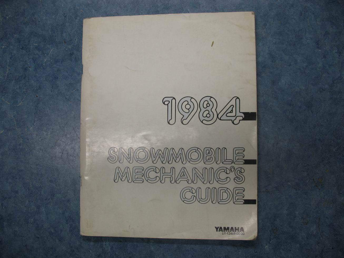 1984 YAMAHA SNOWMOBILE MECHANICS GUIDE 84