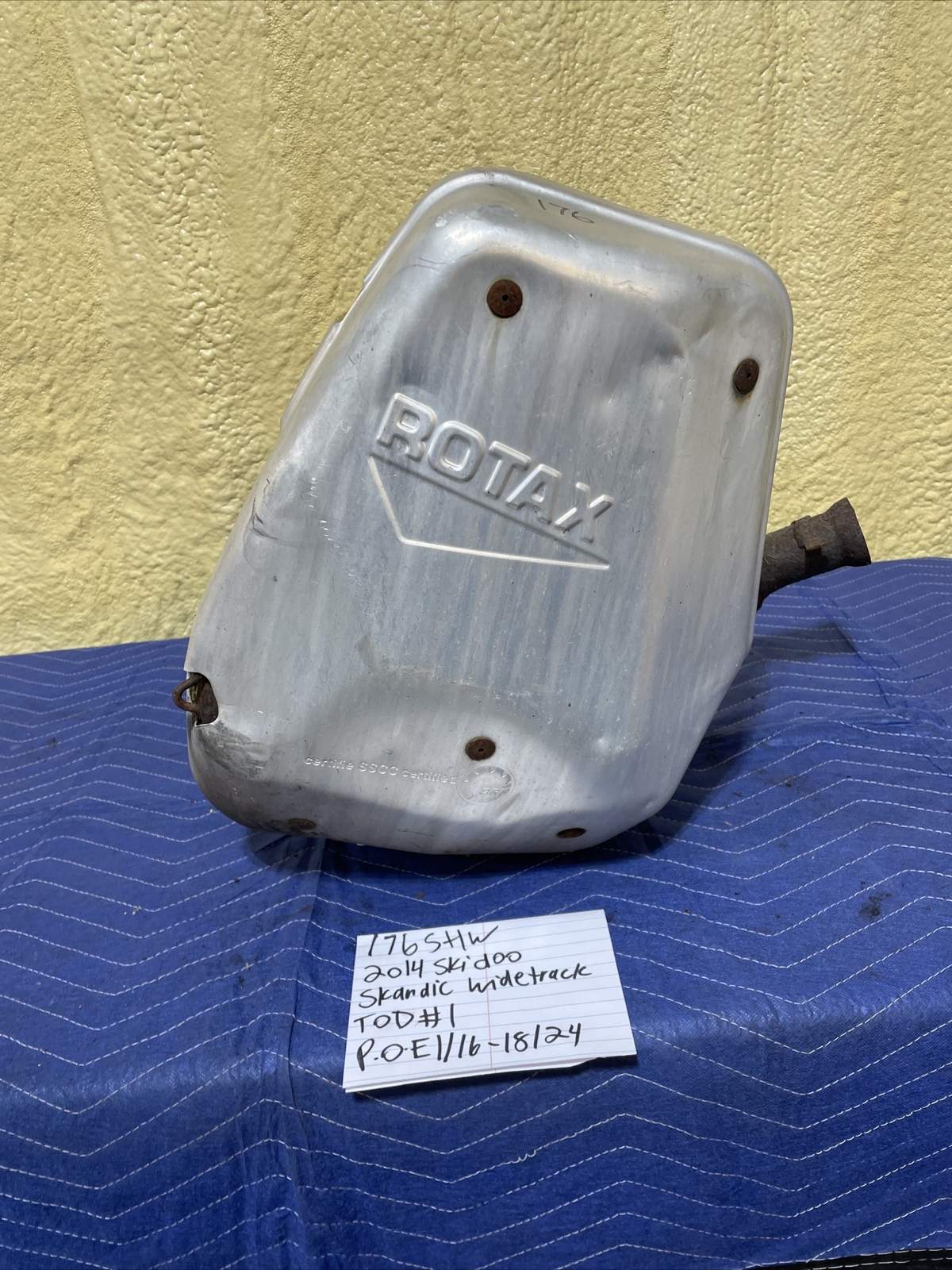 2014 skidoo Scandic exhaust muffler silencer 176