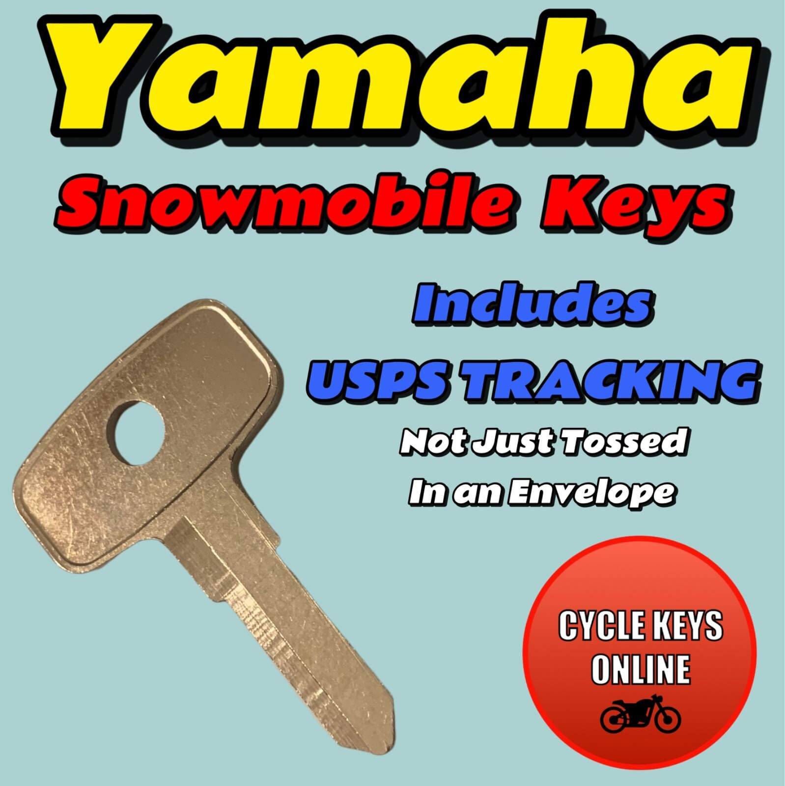 1970’s Yamaha snowmobile keys Cut to Code spare replacement key codes 614 – 626