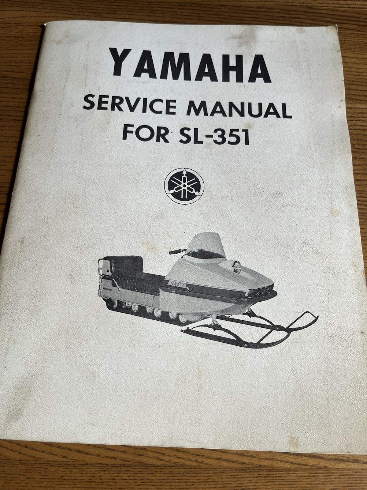 Vintage Yamaha Snowmobile Service Manual SL-351 70’s Dealer Estate